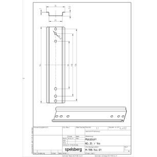 Spelsberg - DIN rail 35 x 144.0 x 7.5 mm - NS 35-144 - 19814401 - Image 2