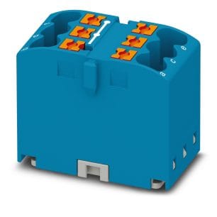 Phoenix Contact 3273266 Distribution block blue 6 connections